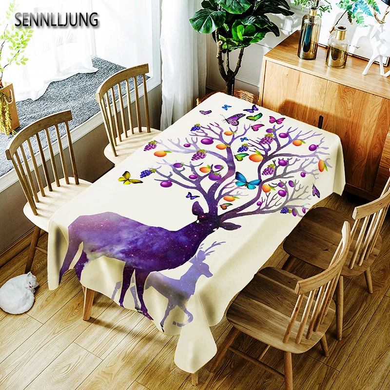 sennlljung yaga dayanikli masa ortusu su gecirmez musamba masa ortusu yemek mutfak masa ortusu koruyucu musamba kumas kaplama tablecloths waterproof dining kitchen tabletable cover aliexpress