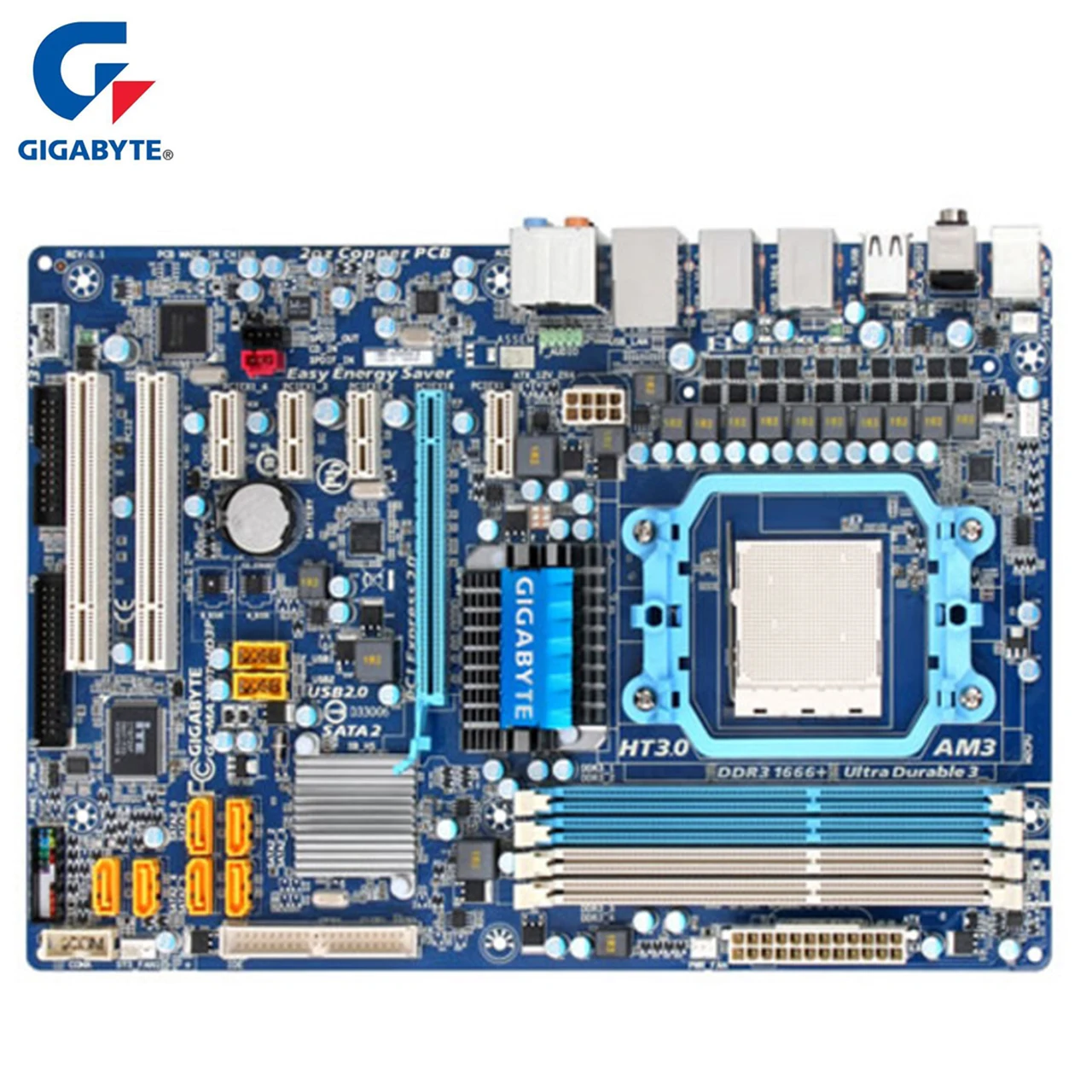 

Gigabyte GA-MA770T-UD3P Motherboard For AMD 770 DDR3 USB2.0 16G Socket AM3 MA770T UD3P Desktop Mainboard Systemboard Used