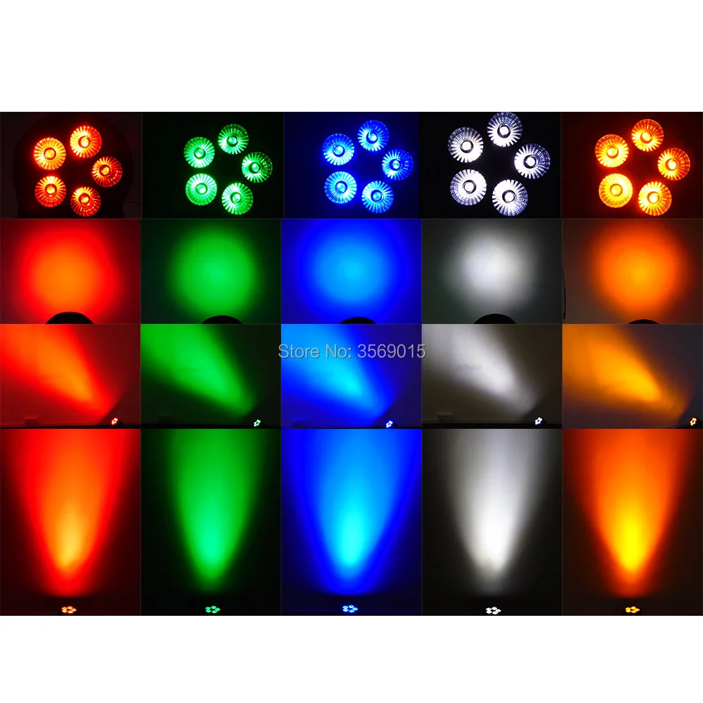 6 шт./лот Moving Head Light Mini Beam Wash 5x15 Вт RGBW 10/15 каналов LED|Эффект освещения сцены| |