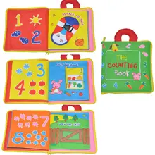 The Counting Book Soft Cloth Baby Learning Education Book Fabric Book Infant Early Education Cloth Books