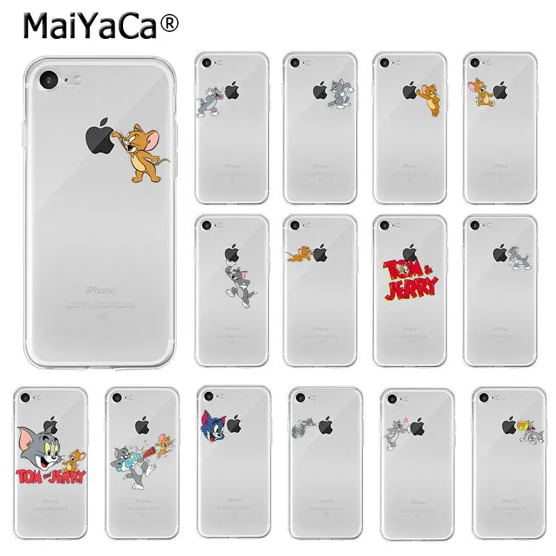 

MaiYaCa Tom and Jerry TPU Soft Silicone Phone Case Cover for Apple iPhone 8 7 6 6S Plus X XS MAX 5 5S SE XR Cellphones