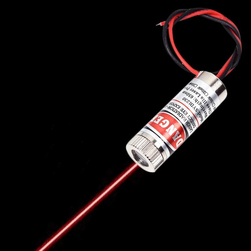 Red Line Laser Module 5mW 650nm Focus Adjustable Laser Head 5V