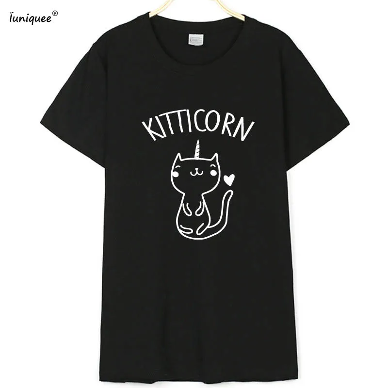 Cute Cat T Shirt Kitticorn Kitty Kitten T Shirt Women Funny Graphic Tees Women I Love Pet