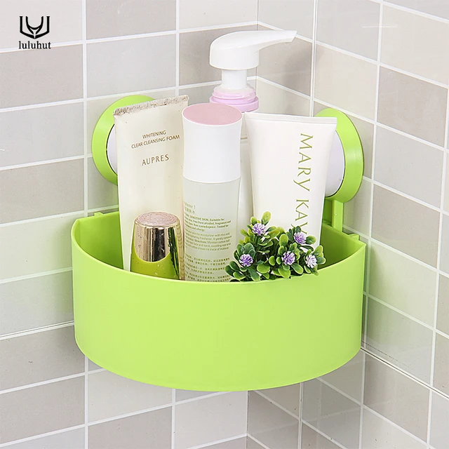 Luluhut Suction Cup Bathroom Shelf Basket Rack Wall Hanging Luluhut Suction Cup Bathroom Shelf Basket Rack Wall Hanging Storage Box Accessories