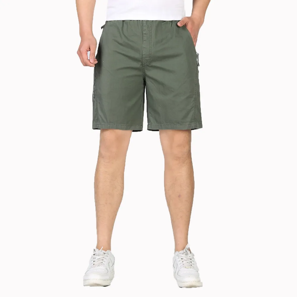 Мужские повседневные короткие летние свободные облегающие удобные хлопковые шорты больших размеров мужские эластичные шорты для отдыха с регулируемой талией мужские шорты