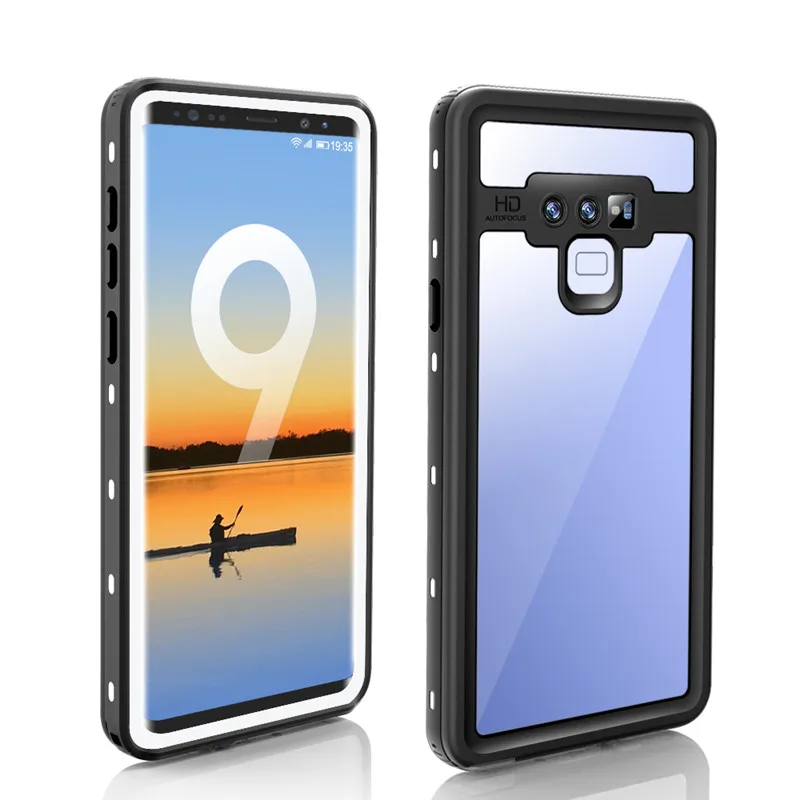 IP68 Экстремальный водонепроницаемый защитный чехол для samsung galaxy S10 S9 Plus Note9 8 герметичный пылезащитный прозрачный защитный чехол для телефона - Цвет: White