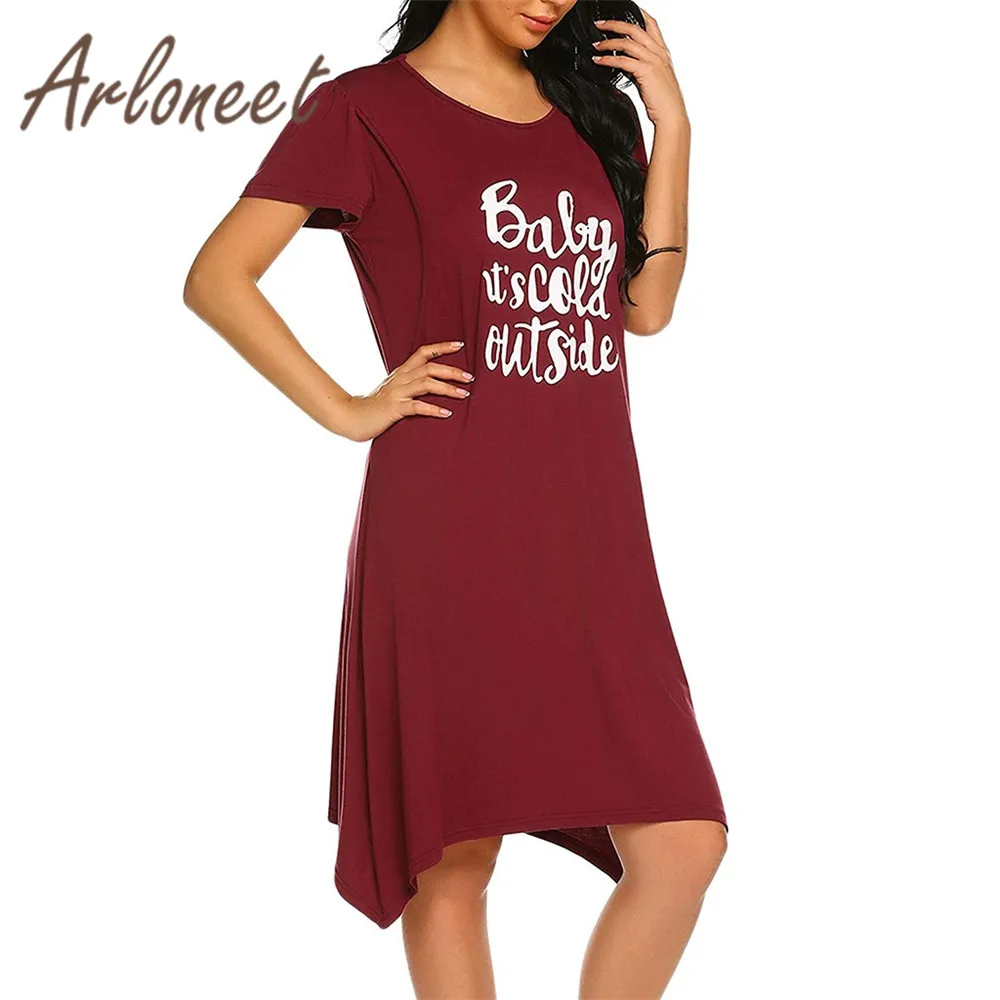 

ARLONEET Clothes women maternity dresses print letter dress Cotton Breastfeeding dress Summer elegant ladies pregnanct Vestidos