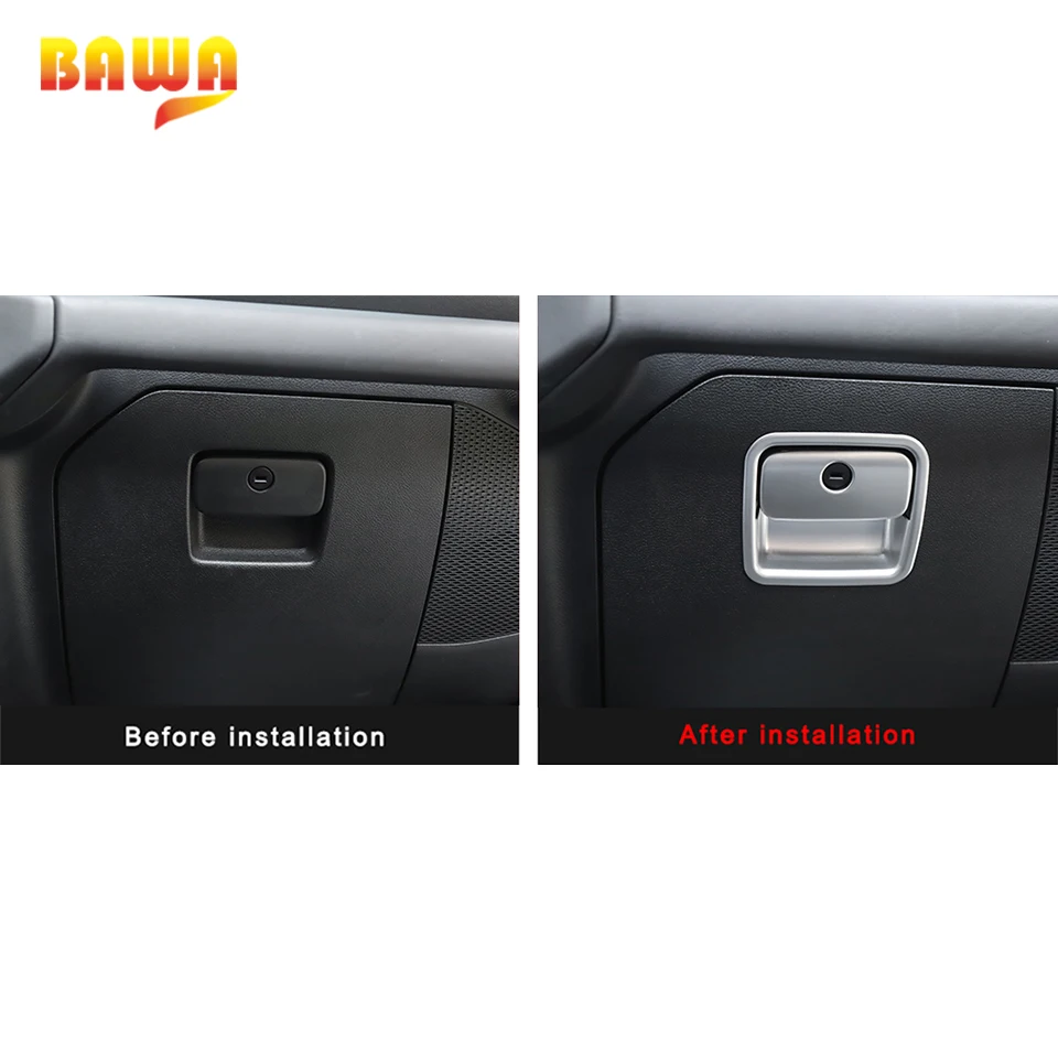Внутренние молдинги BAWA для Jeep Wrangler JL 2018 ABS Co pilot коробка хранения аксессуары
