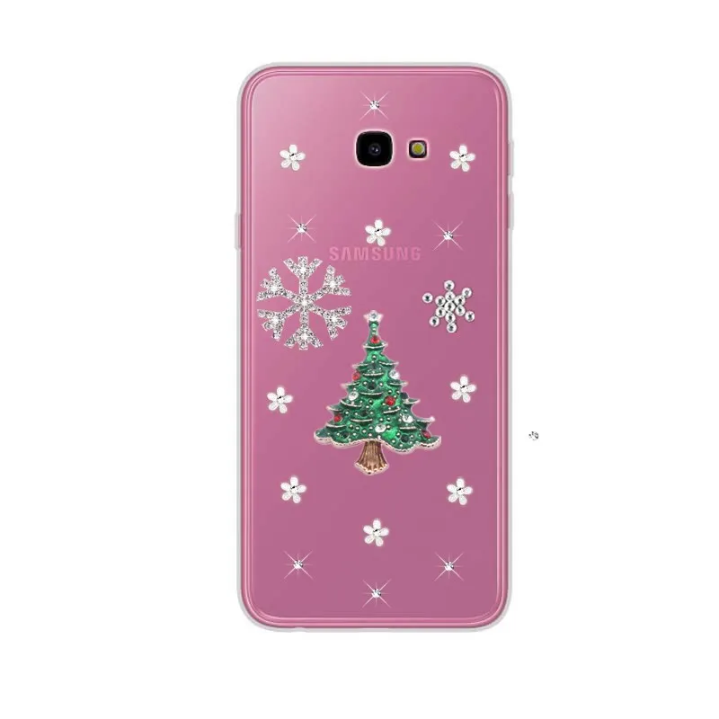 

For Samsung SM-J415 J400F Galaxy J4 Plus Case Christmas tree Silicone clear Phone back Cover For Samsung A5 2017 A7 A3 2016 case