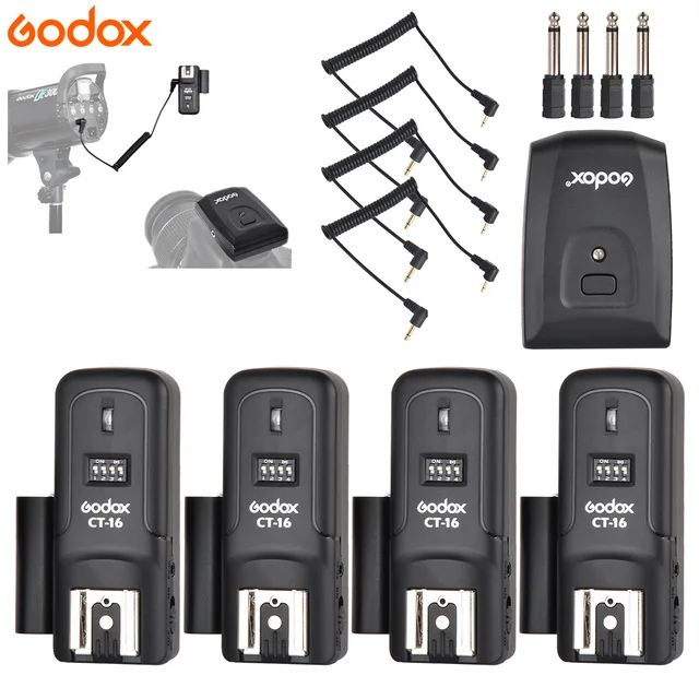 

Godox CT-16 16 Channels Wireless Radio Flash Trigger Transmitter + Receiver Set for Canon Nikon Olympus Pentax Studio Flash
