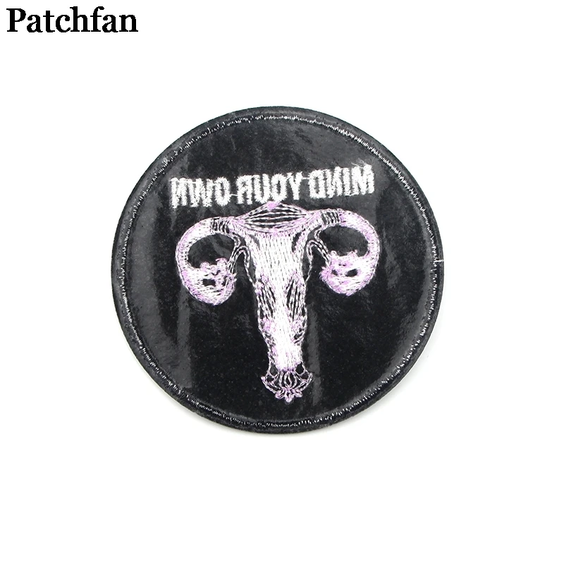 20 шт./партия Patchfan Feminist uterus имейте в виду свой собственный DIY Вышивка для