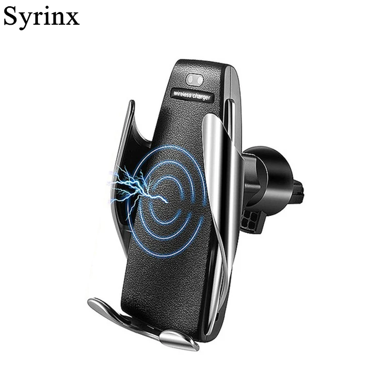 

Syrinx Automatic Clamping Wireless Car Charger For iphone Android Air Vent Phone Holder Charging Mount Bracket Stand Support