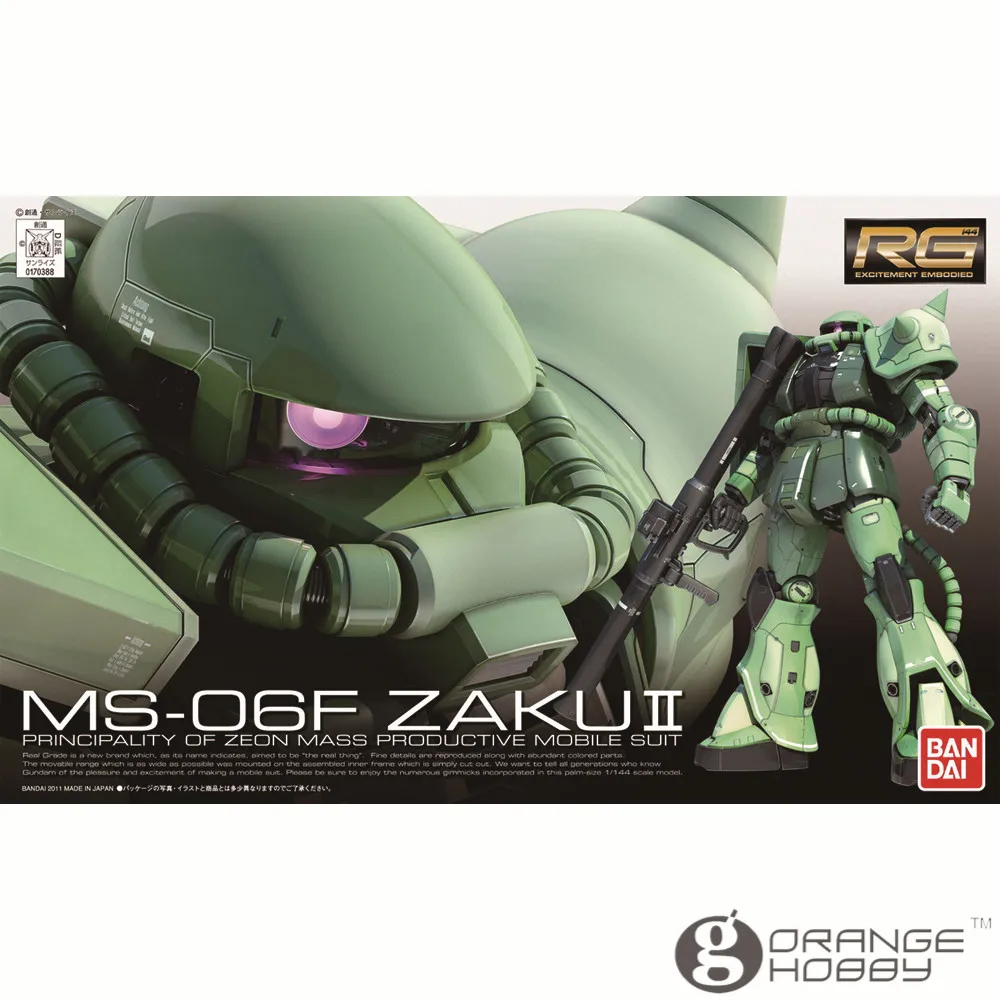 OHS Bandai RG 04 1/144 комплект модельных моделей для мобильных телефонов Zaku II | Игрушки и