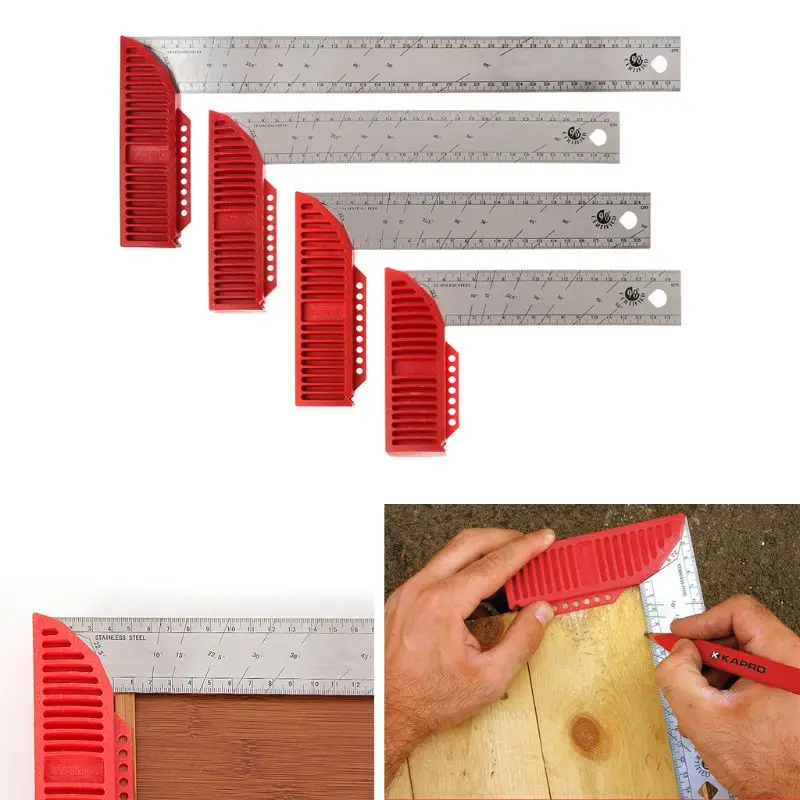 Строительный плотник линейка l-образный угол квадратная линейка; Деревообработка инструменты
