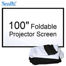 NewPal 100 pulgadas pantalla de Proyección 4:3/16:9 Pantalla de proyección Plegable para Exterior de Cine En Casa Cine