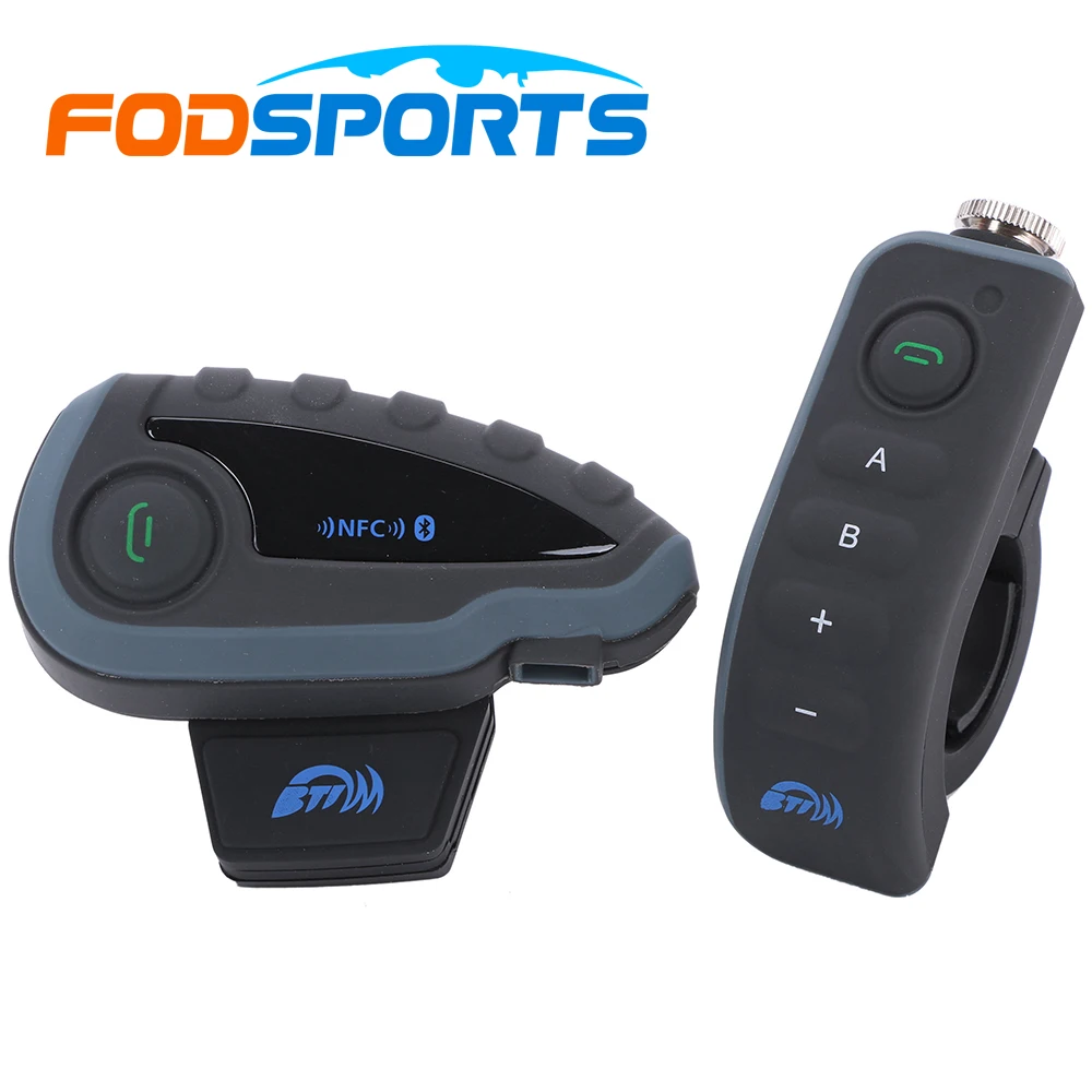 Fodsports V8+Remote Control 5 riders motorcycle bluetooth helmet intercom bt interphone headset