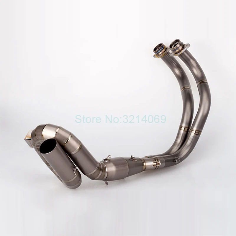 

2014-2017 Year MT07 Motorcycle Exhaust Pipe Full System Titanium Alloy MT-07 FZ-07 FZ07 Middle Link Pipe 51mm Motorbike Silencer