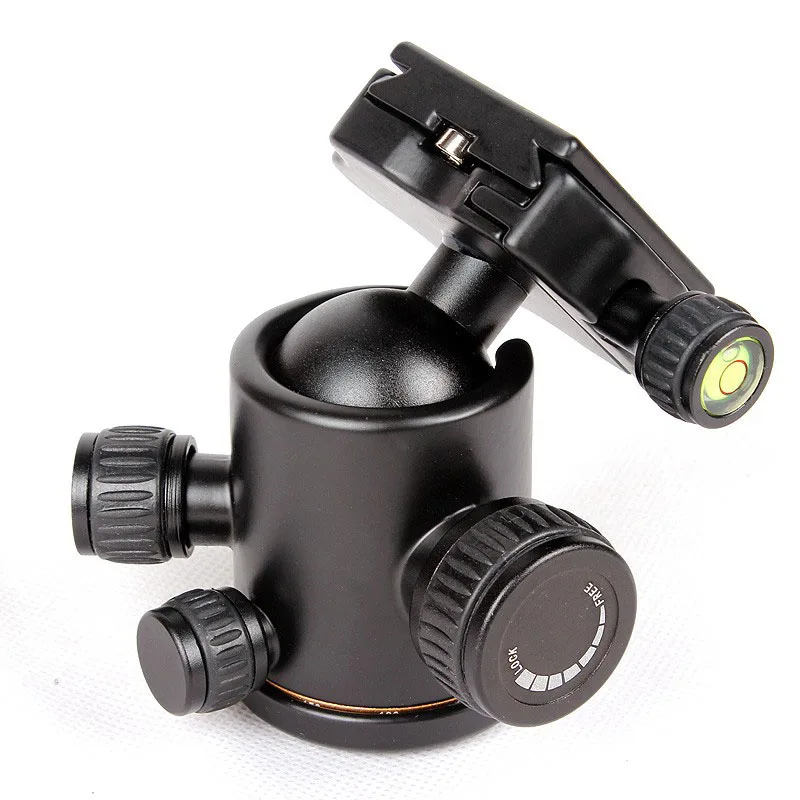 QZSD-02 алюминиевый штатив с шаровой головкой+ быстросъемная пластина для профессионального штатива камеры, максимальная нагрузка до 15 кг