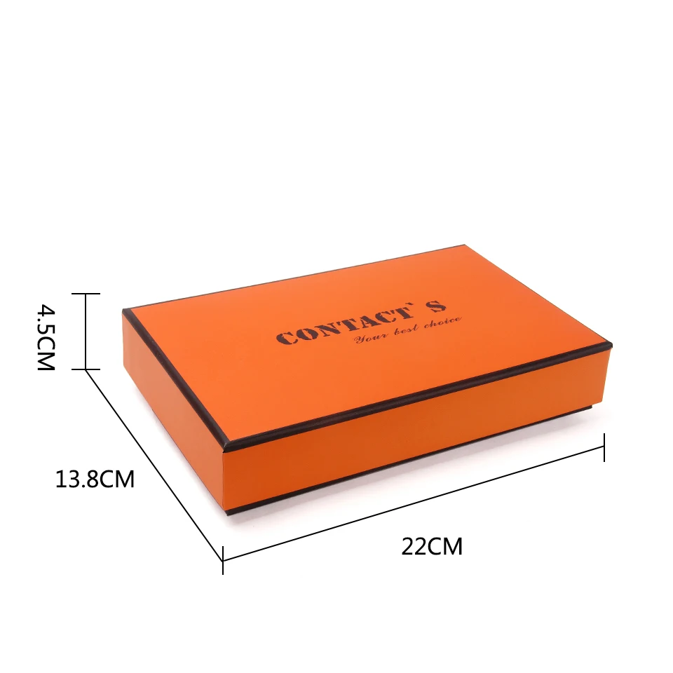 Контактная фирменная дизайнерская бумажная Подарочная коробка для мужчин и женщин, модная прямоугольная коробка для кошельков, 3 стильные коробки