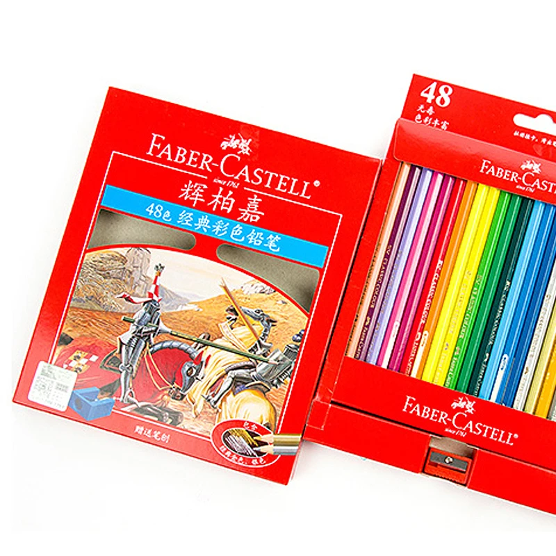 Faber Castell Профессиональный Цветные карандаши жирной для рисования цветными карандашами комплекты Цвет Радужный карандаш товары для рукоделия Студенческая Канцелярия