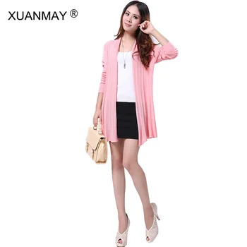 

2020 New Casual Knitted Cardigan White Cardigan Sweater Women Autumn Fashion Long Style Women Cardigan Sweater