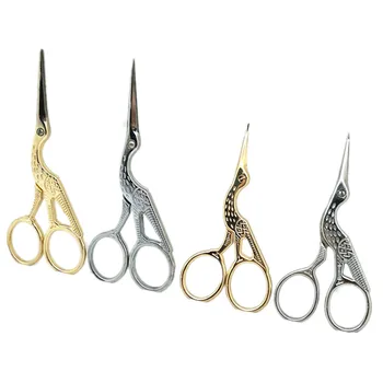 

stainless Steel Classic Scissors European-style Small Cross-Stitch Scissors for needlework Heron Egret Tailor Scissors 5BB5561