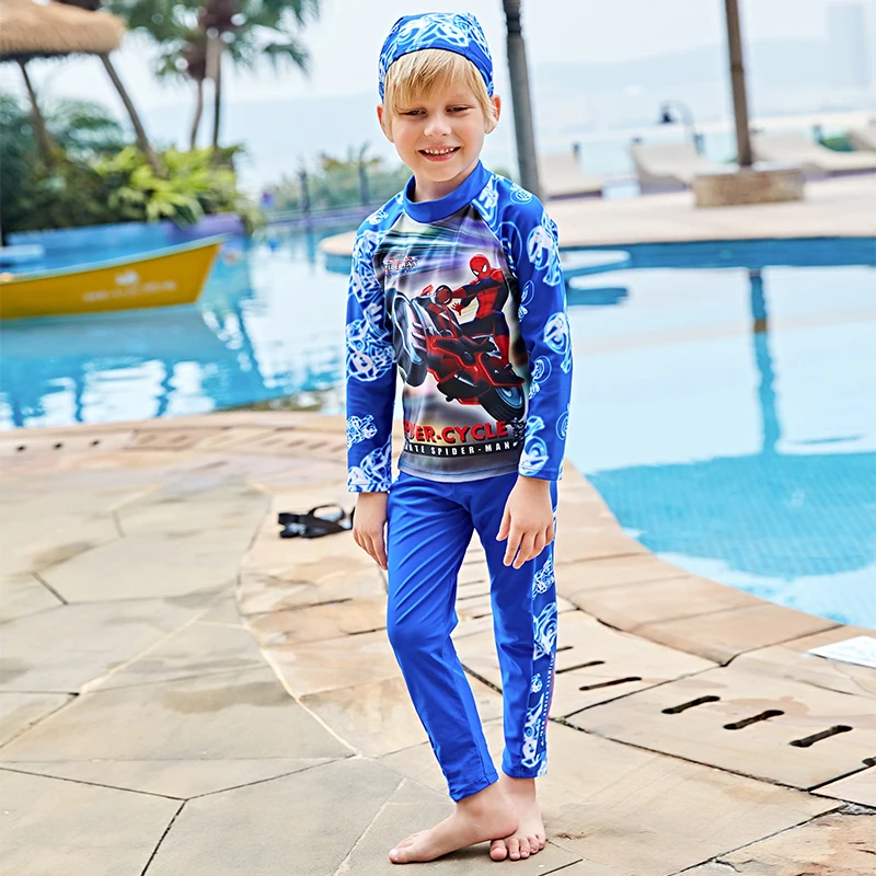 Buy boys two piece swimsuit sports long sleeve