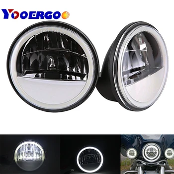 

Newest 4.5 Inch Black Chrome LED Auxiliary Spot Driving Fog Light for Motorcycle 12V Auto Motorcycle Parts