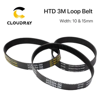 Cloudray HTD 3M Closed Loop Belt Rubber Timing Belt Various Transmission for CO2 Laser Engraving Cutting Machine / 3D Printer 1