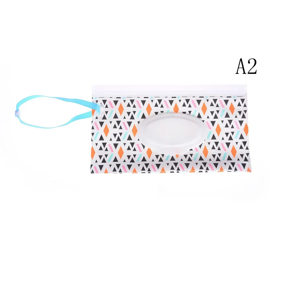 1pcs Экологичная коробка для детских салфеток, коробка для влажных салфеток, чистящие салфетки, сумка для переноски, раскладушка, защелкивающийся ремешок, чехол-контейнер для протирки - Цвет: 1pcs