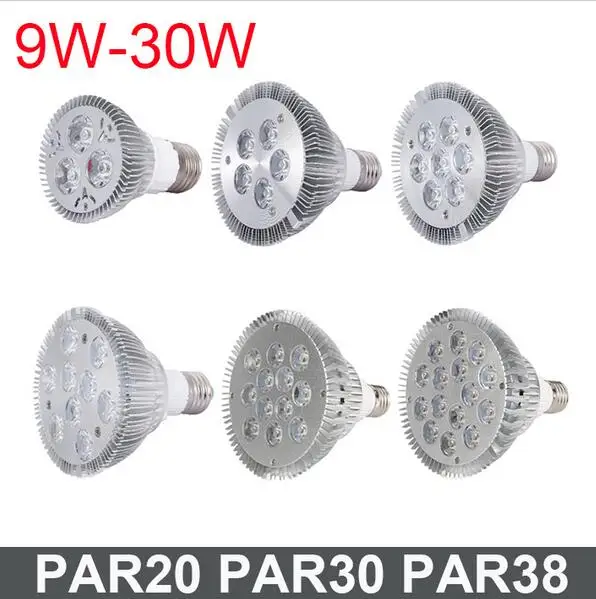 Ультраяркий Светодиодный точечный светильник E27 E26 с регулируемой яркостью PAR20