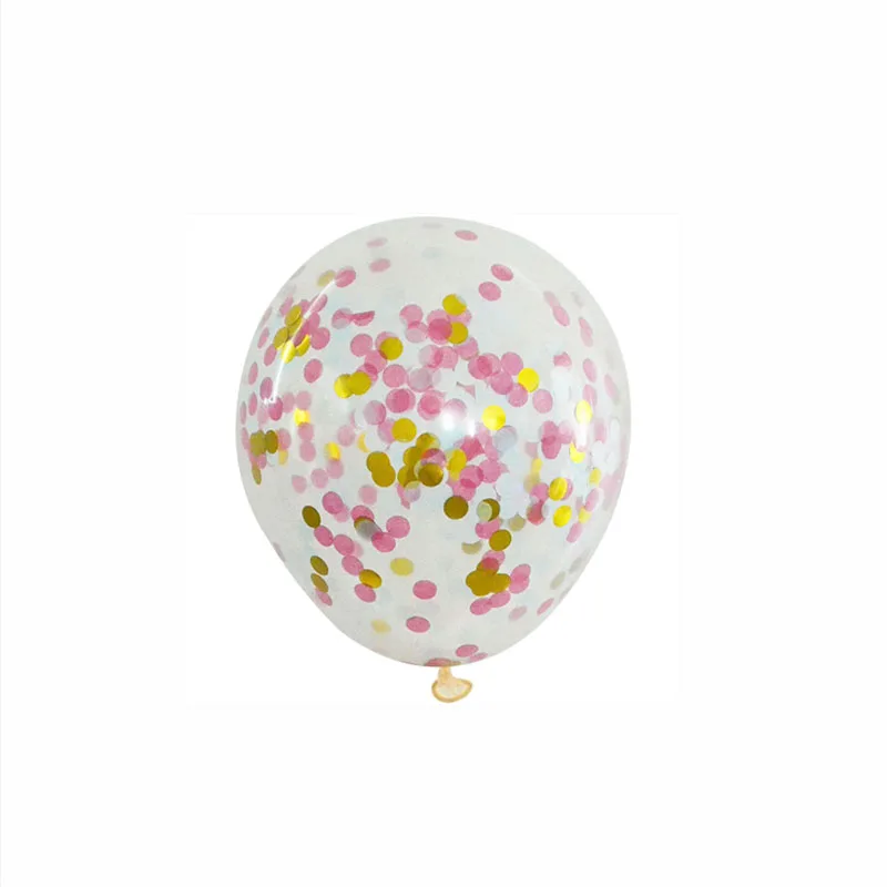 5 штук 5 полюсная золотистая воздушный шар "Конфетти" прозрачная мини день рождения шарики, День подарков будущей матери украшения из воздушных шаров для дня рождения принадлежности для вечеринки воздушный шар - Цвет: M06