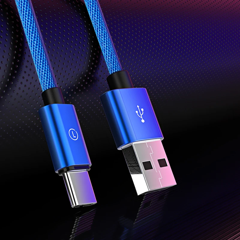 

LINGCHEN USB C Cable For Samsung Galaxy S9 S8 Note 8 USB Type C Cable For Huawei Fast Charging USB-C Mobile Phone Cables Type-c