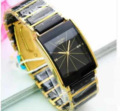 

LONGBO Luxury Ceramic & Steel Fashion Rhinestone Sports Wrist Watch,Quartz Stripe Numerals For Women Dress Relogio Feminino