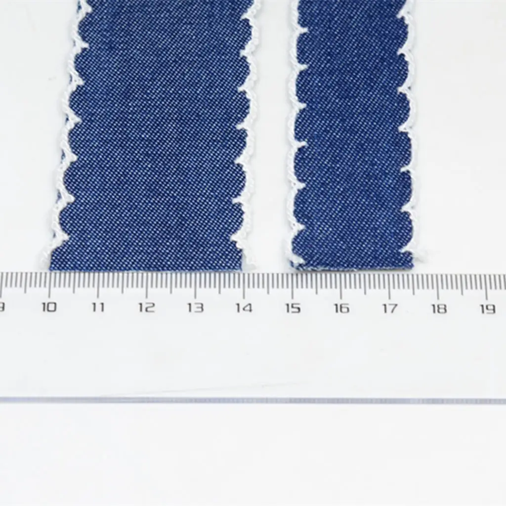 2 Yards Denim Ribbon Jean Ribbon Sewing Trim for DIY Hair Bow Decoration Crafts  