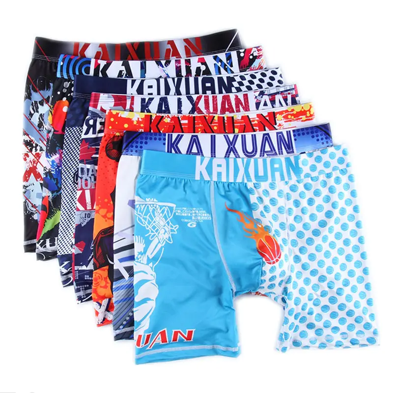 

Wholesale 7pcs/pack Men's Underwear Boxer Shorts Fashion Bulge Pouch Boxers Mid-Shorts Trunks Breathable Males Underpants New