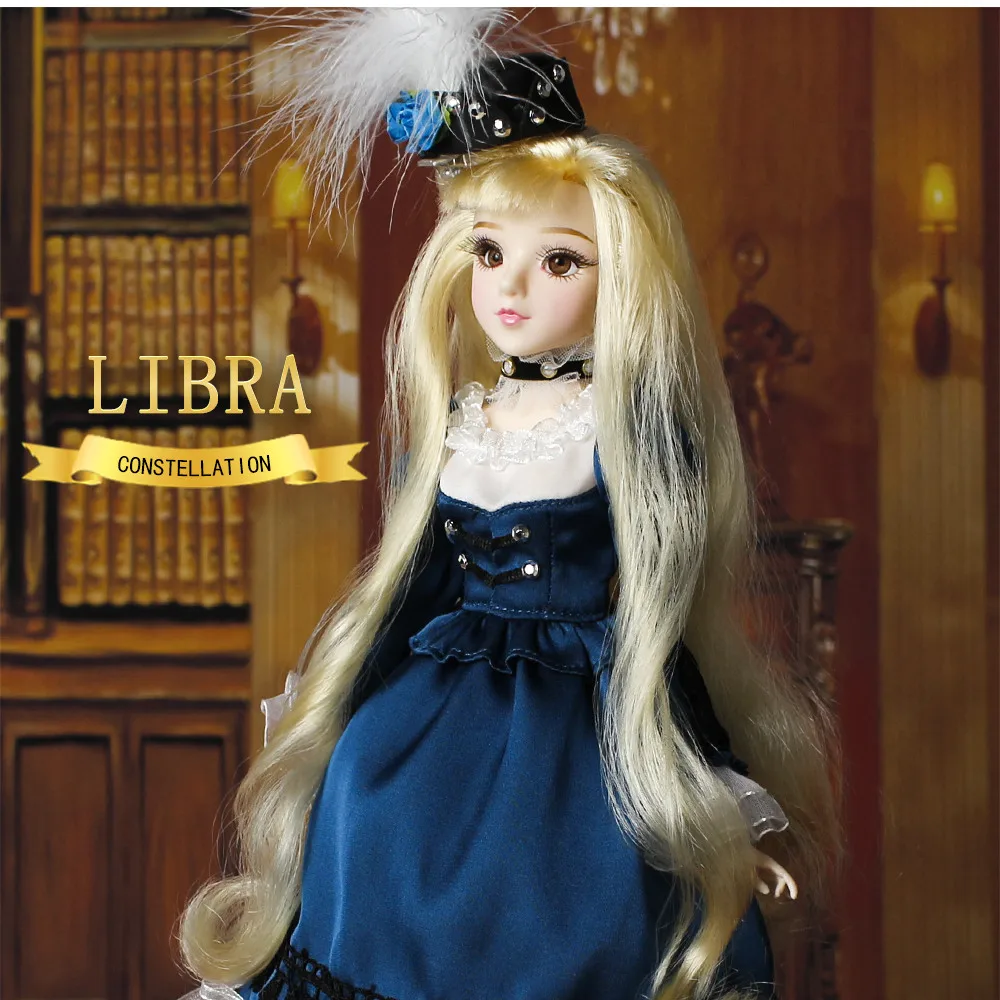 DBS BJD игрушка шарнирное тело 12 созвездий весы с наряд Сапоги стенд детская девочка