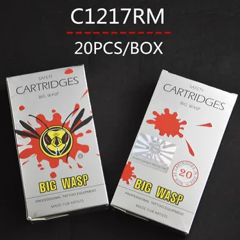 

Top C1217RM Cartridges Tattoo Needle Tubes 17RM Round Magnum 17 BIG WASP Needles Supply BWN-1217RM