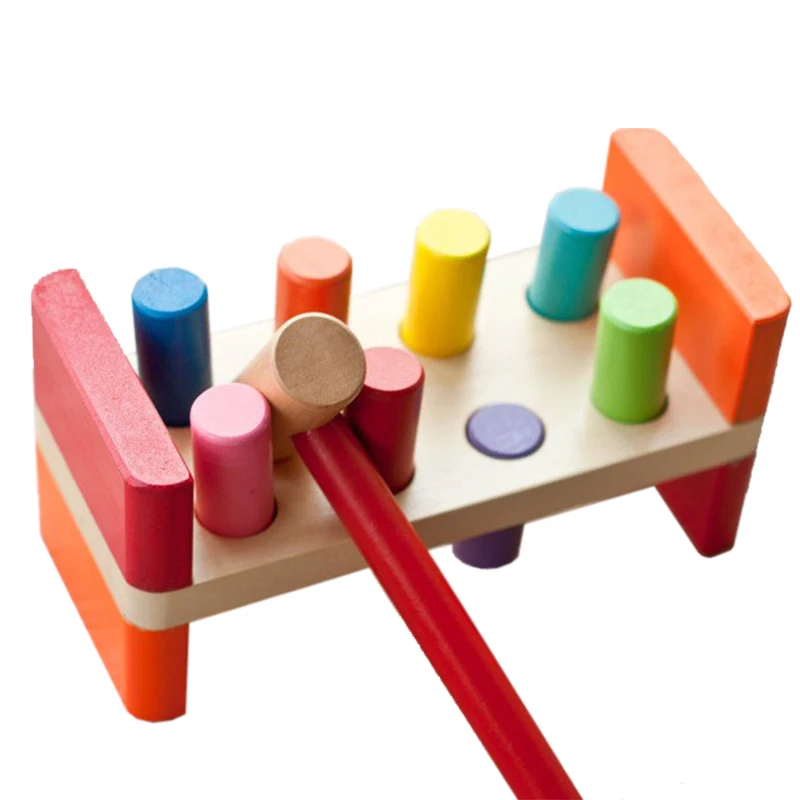 

Brain Game Colorful Wooden Toys Piling Platform Early Child educational Toys Baby Wisdom Beater Baby Toys