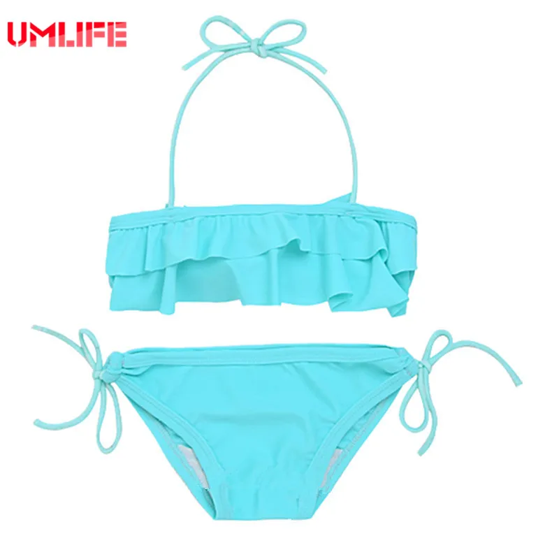 umlife neonata costume da bagno bikini falbala infantile costumi costumi da bagno per neonati bambini 2 8y bambini costume da ba