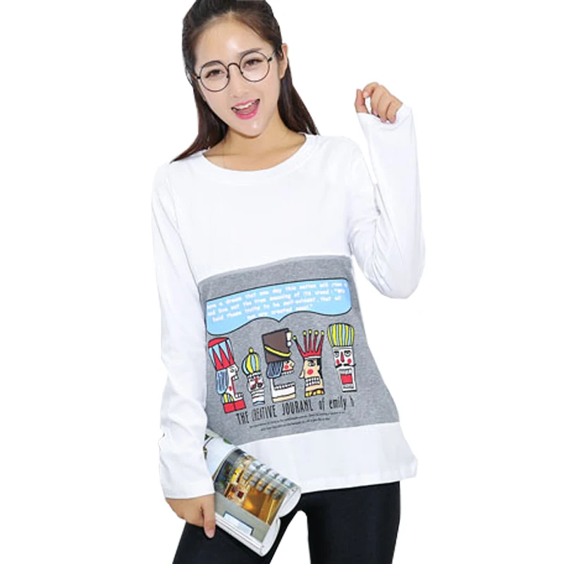 Funny Maternity Shirts Long sleeve Summer T-shirt Nursing Tops Breastfeeding Spring Lactancia Cute Character Broadcloth Loose Funny Maternity Shirts Long sleeve Summer T-shirt Nursing Tops Breastfeeding Spring Lactancia Cute Character Broadcloth Loose