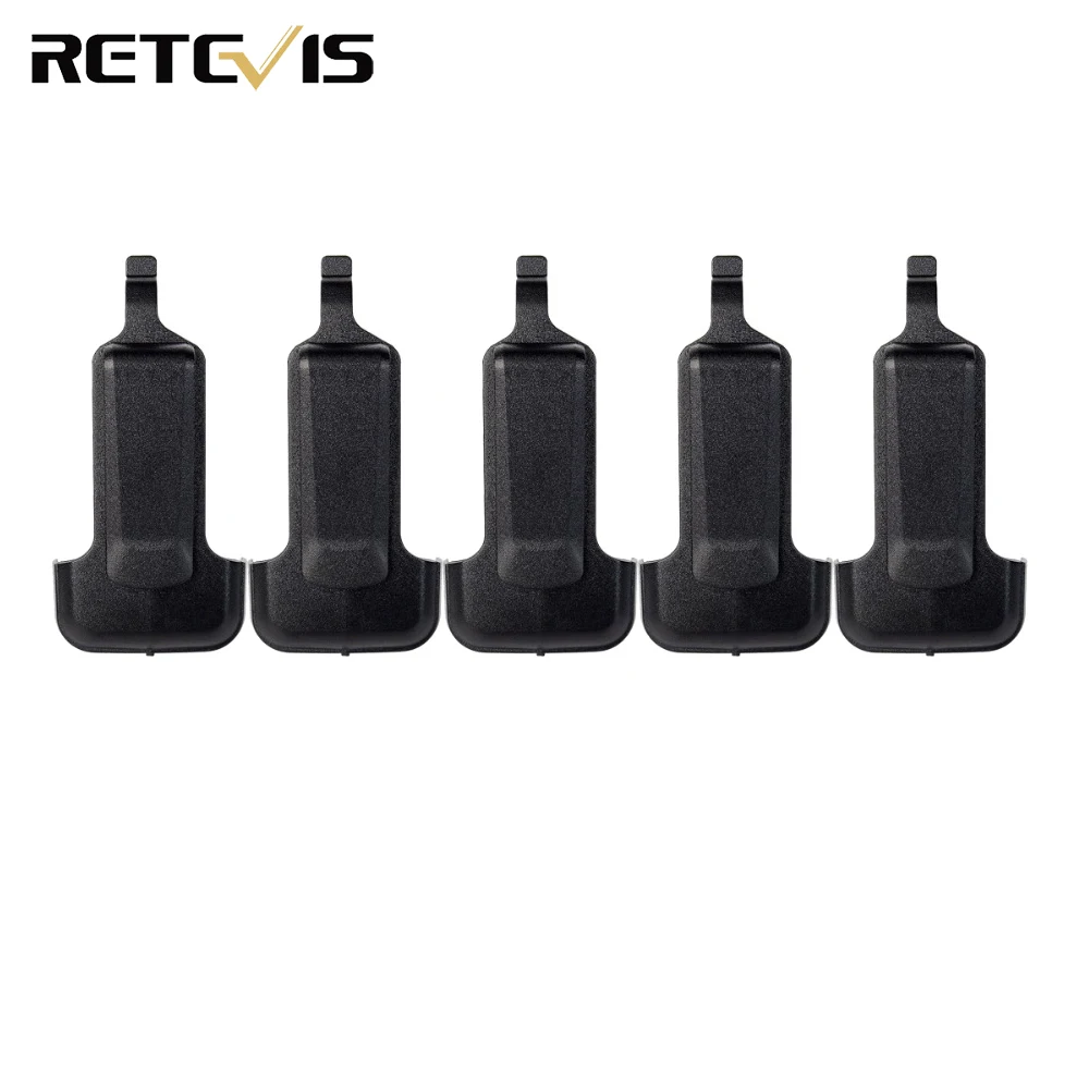 5pcs Belt Clip For Retevis RT22/WLN KD-C1 Walkie Talkie Two Way Radio Communicator J9121T afbeelding