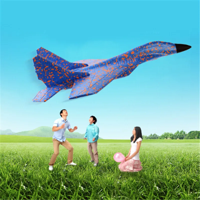 New Hand Throwing Glider Fighter Glider Aircraft Inertial Foam EPP Airplane Toy Children Plane Model Outdoor Fun Toys For Kids