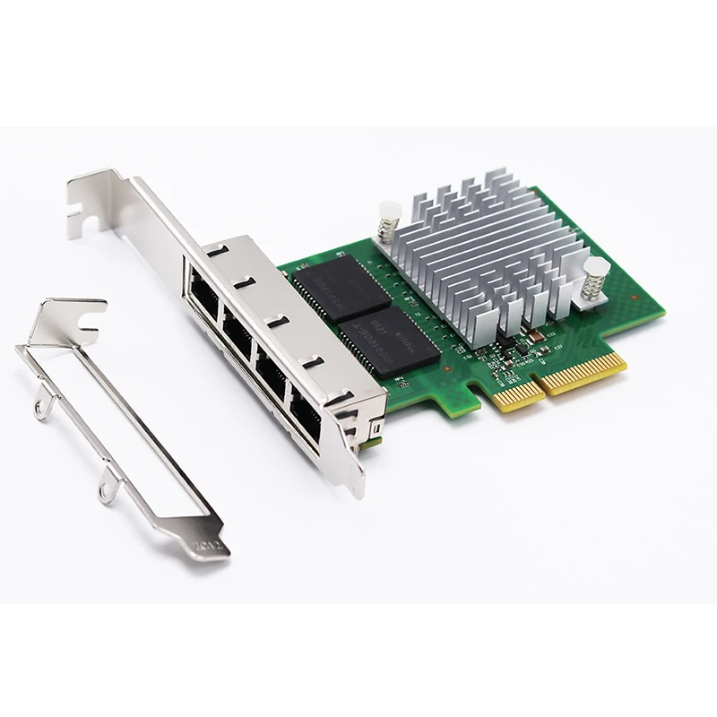 Совершенно новый pci e 4 порта Gigabit Ethernet сетевой карты 1000 м RJ45 Quad port i350 NIC адаптер для
