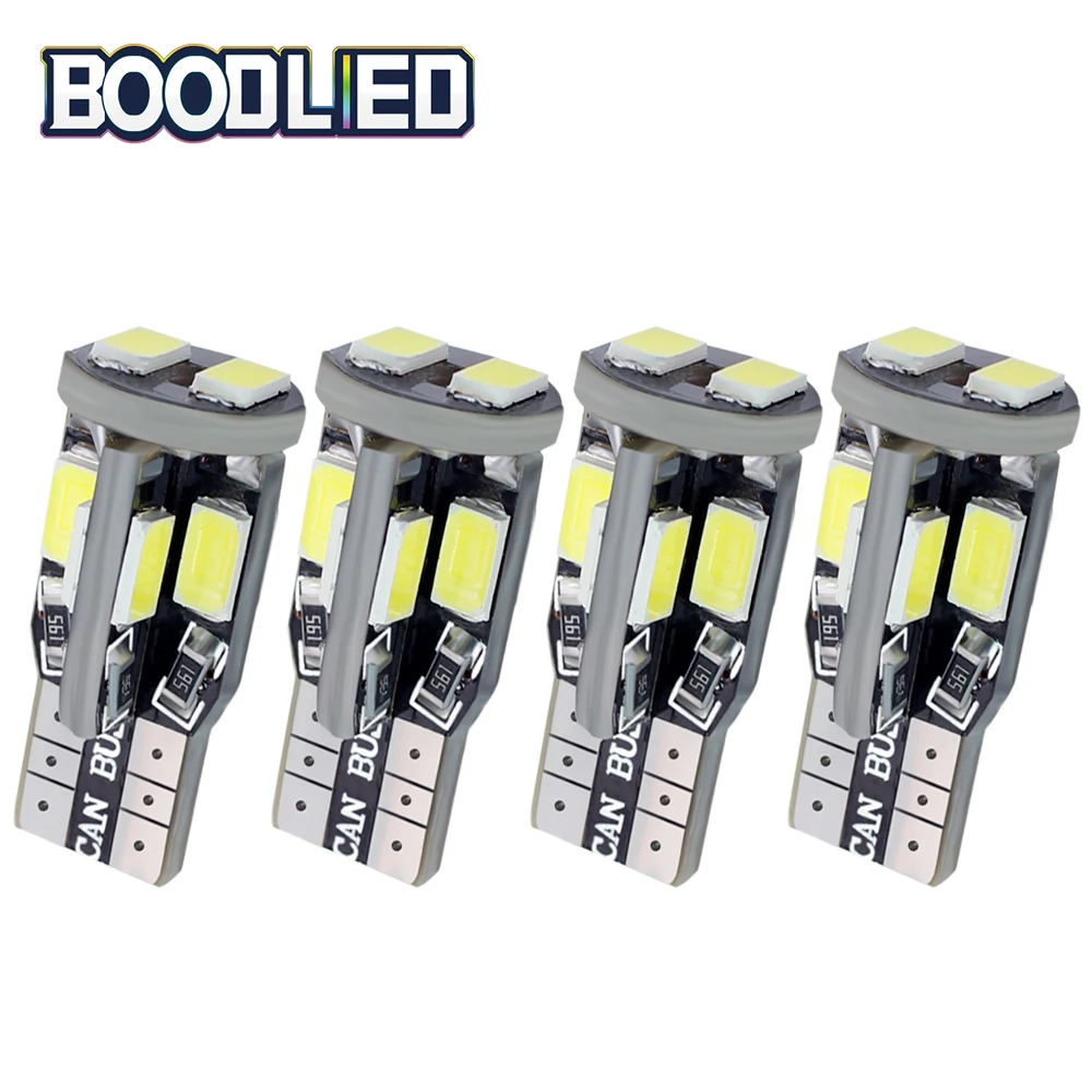 So.k 4pcs Auto T10 Led W5w Led Bulbs White 194 168 Led Lamp 5630 5730