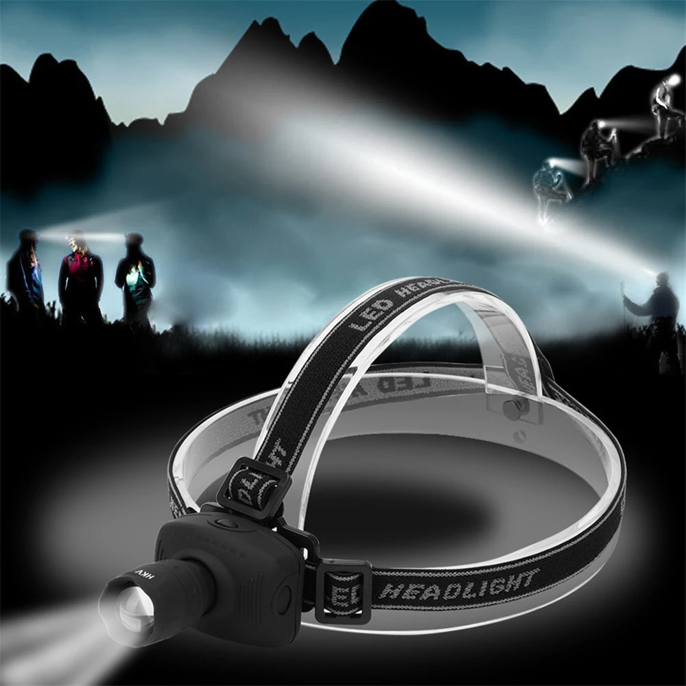 2018 Original Portable Head Lamp Adjustable Zoom Water Chestnut Camping