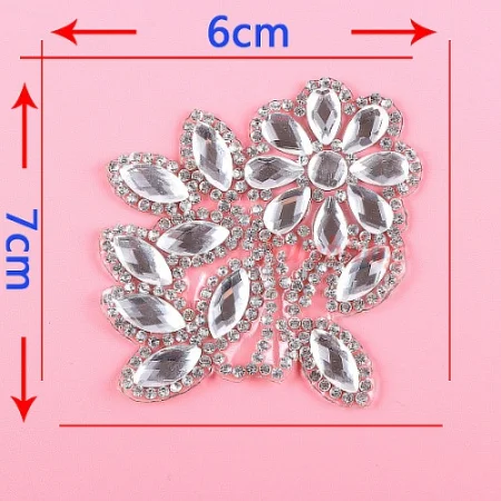 DIY красоты патчи ручной гладить на стиль нашивка со стразами Большие размеры бантом узор Аппликация Кристалл патчи - Цвет: Style 9