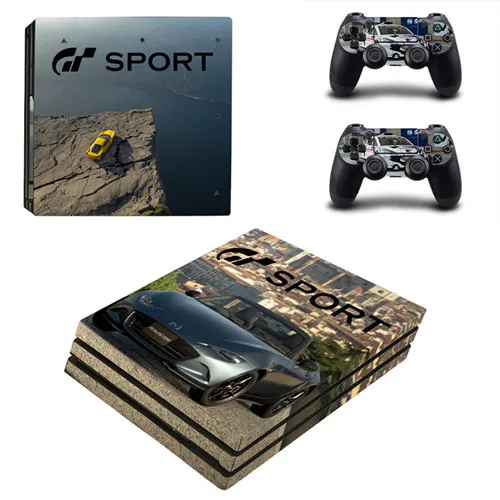 Gran Turismo Sport GT Sport PS4 Pro наклейка для sony playstation 4 консоль и 2 контроллера PS4 Pro наклейка s Наклейка виниловая - Цвет: YSP4P-1731