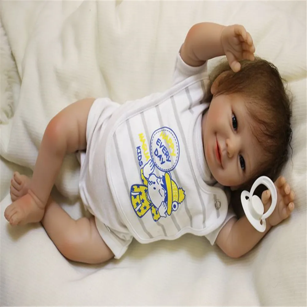 SanyDoll 20 дюймов 50 см Силиконовые Детские куклы reborn, прекрасные куклы, красивые куклы, подарки на день рождения, рождественские подарки