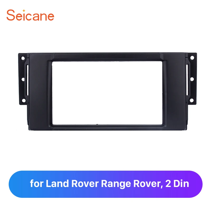 

Seicane 2 Din Car Radio Refitting Trim Bezel Frame for Land Rover Range Rover Auto Panel Plate in Dash